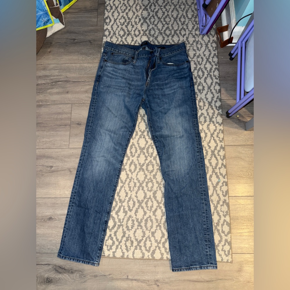 J. Crew Men's Dark Blue Slim Flex Jean